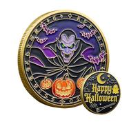 Halloween Gathering Currency | Decoraciones de monedas de metal - Exhibición artística de objetos para la colección de decoración viva para los cazas de tesoros para adultos