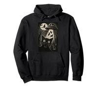 Halloween Gato Selfie Noche Espeluznante Alien Secuestro Gatos OVNI Sudadera con Capucha