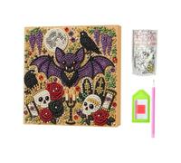 Halloween Gem Art Kit - 3D Pearl Mosaic Craft, Spooky Cute Design Crystal P