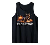 Halloween German Shepherd Puppy Is Too Cute To Spook Camiseta sin Mangas