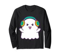 Halloween Ghost Dance Music DJ Justo aquí para el Boo-gie Manga Larga