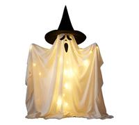 Halloween Ghost Decor - Ghost with LED Light Spooky Large Standing Garden