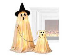 Halloween Ghost Decor - Spooky with LED Lights Warms Glow Lawn Ornaments
