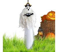 Halloween Ghost Decorations - White Ghost with Hats | Hanging Ghosts Decorations | Holiday Ghosts Ornaments Spooky Decor | Party Supplies For Outdoor Indoor Haunted House Yard Bedroom Porch Window