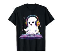 Halloween Ghost DJ EDM Music Party Spooky Season Boo Rave Camiseta