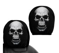 Halloween Ghost Face Headrest Covers - Universal Stretchy Face Pillowcase