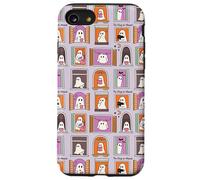 Halloween Ghost Fall Spooky Purple Kawaii Cozy Autumn Carcasa para iPhone SE (2020) / 7/8
