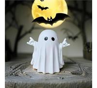 Halloween Ghost Figurine, 2025 New Cute Ghost Ornaments Funny Ghost Ornaments Halloween Decorations, Gothic Resin Statue Porch and Gift Props Tabletop (A-2Pcs)(A-3pcs)