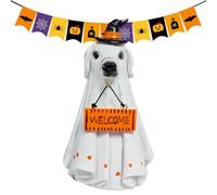 Halloween Ghost Figurine, Spooky Resin Ghosts Animal Statue, Table Centerpieces Decorative Halloween Ornaments for Mantel, Haunted House, Walkway, Porch, Window, Camping, Indoor, Outdoor Setup