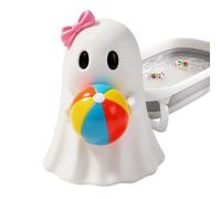 Halloween Ghost Figurines - Cute Resin Decor Set, Funny Pool Party Theme Statue, Lightweight Decorative Ornament For Seasonal Display, Modern Home Accent | Summer Holiday Sculpture Desk Table Shelf Ga