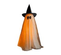 Halloween Ghost - Ghost Ornament | Scary Ghosts Halloween Decor with LED String Lights | Holiday Ghosts Figurines Party Supplies For Home Yard Dorm Room Lawn Porch Patio Garden Outside