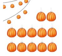 Halloween Ghost Hanging Ornaments | Hanging Ghosts - Fabric Wrapped Pumpkin Pendant | Farmhouse Harvest Halloween | Ornaments with Cats & Boots for Holiday Party Gift