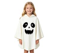 Halloween Ghost Hoodie for Kids Cute Outfit Holiday Costume Pullover | Children Halloween Ghost Cape for Home School Events Holiday Party Stage Carnival Travel Outing Performance