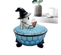 Halloween Ghost Light, Spooky LED Night Lamp, Cute Ambient Glow Decor, Warm White Soft Lighting, for Nursery, Fireplace, Mesa, Partido, Bookshelf, Interior y More 10 x 12,5 cm/3,94 x 4,92 pulgadas