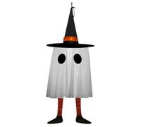 Halloween Ghost Ornament, Glowing Pendant, Witch Hat Tree Decor