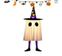 Halloween Ghost Ornament, Glowing Pendant, Witch Hat Tree Decor