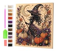 Halloween Ghost Pearl Art DIY Kit,Spooky Cute 3D Diamond Painting Crafts，D