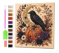 Halloween Ghost Pearl Art DIY Kit,Spooky Cute 3D Diamond Painting Crafts，E