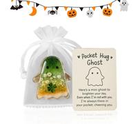 Halloween Ghost Pocket Cards Inspirational Keepsake Gift For Kids Adults