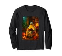Halloween Ghost Reading Books Teacher Librarian Halloween Manga Larga