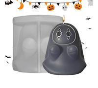 Halloween Ghost Silicone Mold Gothic Spirit Decor Making Accessory | Reusable Mold Produces Eerie Spirit Figures With Easy Release | Herramienta de artesanía decorativa para proyectos de