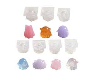 Halloween Ghost Silicone Mold Set - 3D Mini Resin Casting | 7 Pieces | Reusable Molds, Non-stick Silicone, Detailed 3D Ghosts For Resin, Soap, Fondant, Clay, Wax, Jelly.