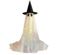 Halloween Ghost String Lights - Spooky Light-Up Ghost Decorations with Hats | Indoor Outdoor Halloween Decor For Porch, Garden, Lawn, Party, Room, Yard, Offices & Holiday Events