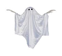 Halloween Ghosts - 10.04x5.51in Decoraciones de fantasmas de Halloween para un ambiente espeluznante, decoración del hogar aterrador con diseño colgante, accesorios de pasarela para pared, apartamento