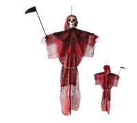 Halloween Ghosts - 31.5 x 19.69 inches Outdoor Scary Sickle Ornaments | Scary Sickle Ornaments for Mantel Tabletop Classroom Porch Garden Patio Window Bedroom Backyard Kitchen Doorway