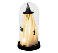 Halloween Ghosts - Decoración de fantasmas de estilo gótico con luz LED | Fantasmas decoración de la luz nocturna | Ornamento de escritorio de terror, acentos de hogar misteriosos para la cocina de l