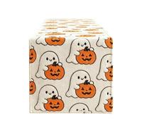 Halloween Ghosts Table Runner 13 x 72 en Cute Ghost Pumpkin Tablecloth
