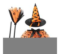 Halloween Girl Skirt - Disfraz de Halloween Girl Skirt Witch | Disfraz de Halloween | Hallowen Girls Tutu Dress | Halloweens Kids Witchs Costumes Dress Set | Adjustable Clothes For Dance Performance