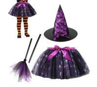 Halloween Girl Skirt - Halloween Girl Skirt Witch Costume | Witch Costume Halloweens | Hallowen Girls Tutu Dress | Halloweens Kids Witchs Costumes Dress Set | Adjustable Clothes For Dance Performance