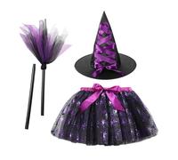Halloween Girl Skirt, Kids Witch Dress, Costume Party Outfit, Breathable Comfortable Fabric, Cute Princess Style, Perfect for Events Birthday Cosplay Easter Photoshoot Performance