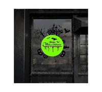 Halloween Glow Sticker Halloween Window Sticker Halloween Wall Sticker with Pumpkin Glowing In The Dark