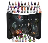 Halloween Gnome Calendar, Countdown Plush Dolls, 8,27 x 8,27 in Soft Holiday Ornaments, Hanging Loop Design, Festive Decorative Figures for Kids Adults Friends Family Home Shop Decor