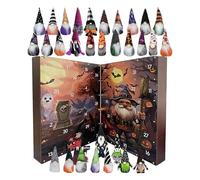Halloween Gnome Countdown Calendar, Soft Fabric Holiday Decor, Hanging Dwarf Doll Ornament, Plush Countdown Display, lindo colgante de decoración para niños Family Friends Home Classroom Shop Wall