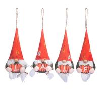Halloween Gnome Ornaments | Faceless Doll Cute Pendant With Lanyard 4pcs Ha | Halloween Gnome Ornaments | Faceless Doll Cute Pendant With Lanyard 4pcs Halloween Decor | Stuffed Gnome Plush Toy Harvest De