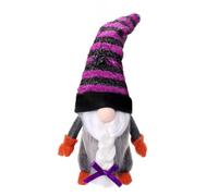 Halloween Gnome - Swedish Tomte Faceless Dwarf & Cute Spider Figurine