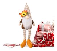 Halloween Gnomes Plush, Figuras rellenas de Sombrero de Bruja, de Vacaciones de Tela Suave, decoración de Mesa de Interior, Acentos de Temporada de Temporada, Color Naranja púrpura Negro