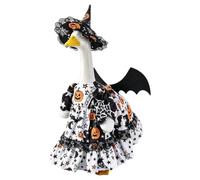 Halloween Goose Outfit - 23 Inch Goose Outfits Witch Hat Pumpkin Dress