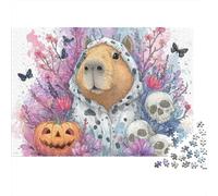 Halloween Guinea Pig Art Print Puzzles Imposible,desafío para Adultos Juego Educativo 1000 Piezas Obra De Arte De Juego De para Adultos Y Niños A Partir De 12 Años 70x50cm/1000pcs