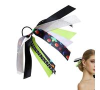 Halloween Hair Ties, Pumpkin Ribbon Scrunchies, Hair Scrunchy Ties, Elastic Ponytail Holders, Halloween Accessories For Girls, Festive Hair Accessories, Cute Halloween Scrunchies, Halloween Par