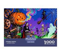 Halloween Halloween Puzzles Multicolor Festival Noche Oscuridad Misteriosa Creativa Todos los Santos con Piezas De Forma Aleatoria Niño 9 Años O Más 70x50cm/1000pcs