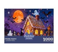 Halloween Halloween Puzzles Multicolor Festival Noche Oscuridad Misteriosa Creativa Todos los Santos Totalmente Entrelazado Y con Forma Aleatoria Niño 9 Años O Más 38x26cm/1000pcs