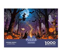 Halloween Halloween Regalo Multicolor Festival Noche Oscuridad Misteriosa Creativa Todos los Santos Rompecabezas De Totalmente Entrelazados Niño 9 Años O Más 70x50cm/1000pcs