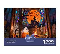 Halloween Halloween Regalo Piezas Grandes Festival Noche Oscuridad Misteriosa Creativa Todos los Santos Rompecabezas De Totalmente Entrelazados Adultos 70x50cm/1000pcs