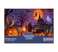 Halloween Halloween Regalos Piezas Grandes Festival Noche Oscuridad Misteriosa Creativa Todos los Santos con Piezas De Forma Aleatoria Niño 9 Años O Más 38x26cm/1000pcs