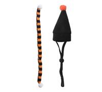 Halloween Hamster Hats Set, Halloween Hamsters Hat Scarf Set for Small Animals, Adjustable Headwear Pet Outfit for Holiday Festival Christmas Birthday Party Gatherings, 5.12x0.59 Inches