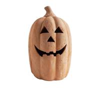 Halloween Handmade Pumpkin Jack O 'Lantern Decoraciones Interiores al Aire Libre, decoración de otoño de Calabaza de Resina Artesanal, Linda Halloween Autumn Farmhouse Table Festival Decoración del